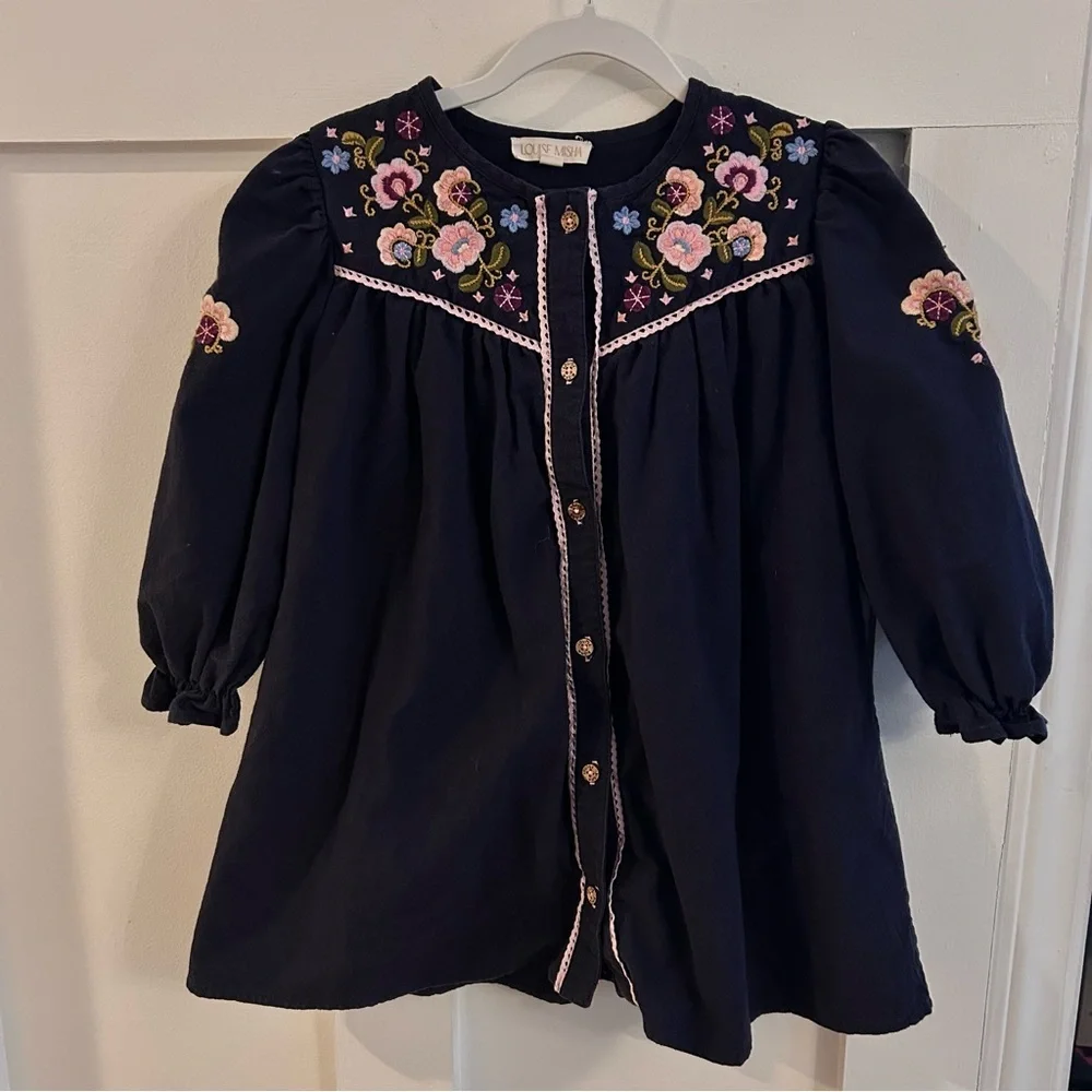LOUISE MISHA mini DRESS FLORIANE-MIDNIGHT size 5